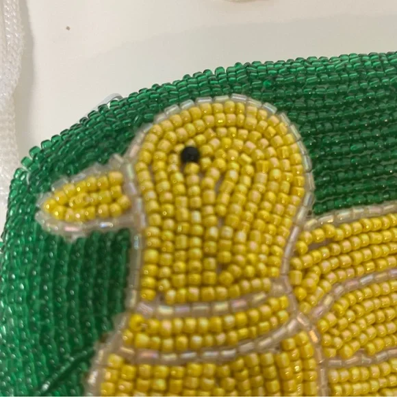 Beaded Duck Mini Coin Purse - Picture 11 of 16